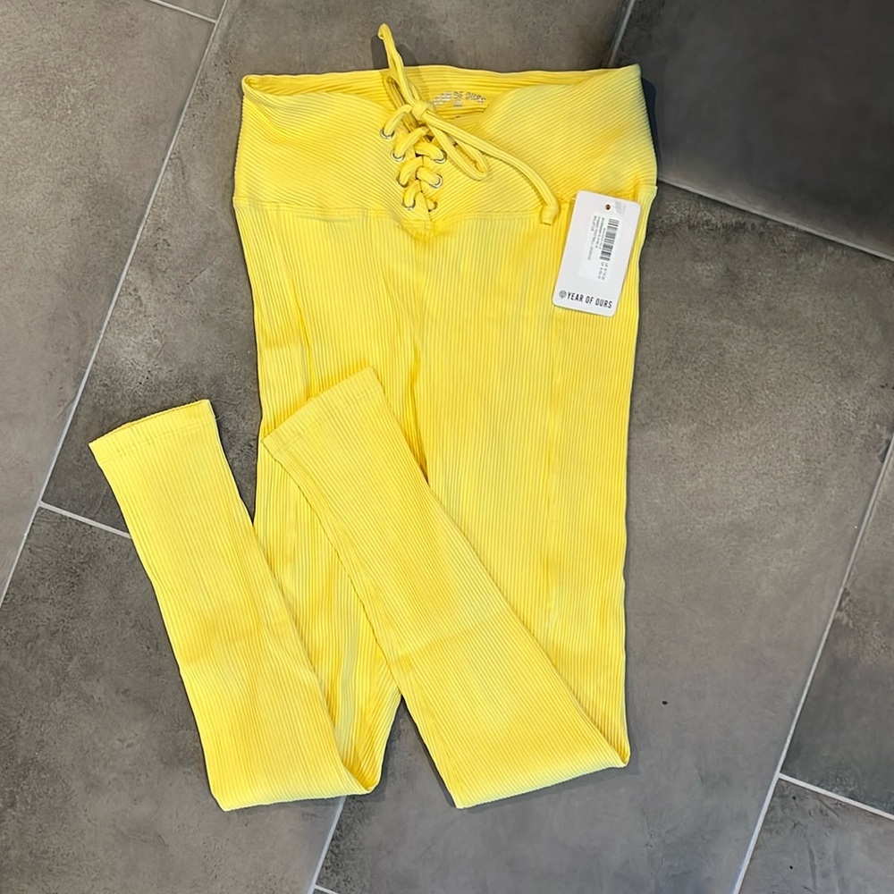 Year of Ours Football Leggings NWT